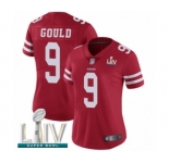 Women's San Francisco 49ers #9 Robbie Gould Red Team Color Vapor Untouchable Limited Player Super Bowl LIV Bound Football Jersey
