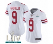 Women's San Francisco 49ers #9 Robbie Gould White Vapor Untouchable Limited Player Super Bowl LIV Bound Football Jersey
