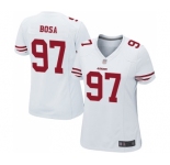 Women's San Francisco 49ers #97 Nick Bosa Game White Football Jersey