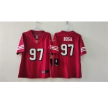 Women's San Francisco 49ers #97 Nick Bosa Red Alternate Vapor Football Stitched Jersey