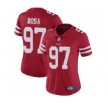 Women's San Francisco 49ers #97 Nick Bosa Red Team Color Vapor Untouchable Limited Player Football Jersey