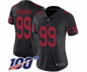 Women's San Francisco 49ers #99 DeForest Buckner Black Alternate Vapor Untouchable Limited Player 100th Season Football Jersey