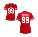 Womens San Francisco 49ers #99 Deforest Buckner Scarlet Jersey