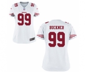 Womens San Francisco 49ers #99 Deforest Buckner White Jersey