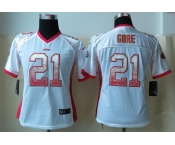 nike women jerseys san francisco 49ers #21 frank gore white[nike drift fashion]