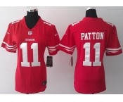 nike women nfl jerseys san francisco 49ers #11 patton red[nike][patton]