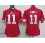 nike women nfl jerseys san francisco 49ers #11 smith red[nike]