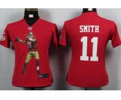nike women nfl jerseys san francisco 49ers #11 smith red[portrait fashion]