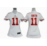 nike women nfl jerseys san francisco 49ers #11 smith white[nike]