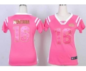nike women nfl jerseys san francisco 49ers #16 joe montana pink[fashion Rhinestone sequins]