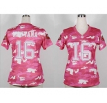 nike women nfl jerseys san francisco 49ers #16 joe montana pink[fashion camo]