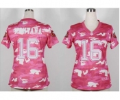 nike women nfl jerseys san francisco 49ers #16 joe montana pink[fashion camo]