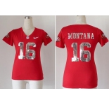 nike women nfl jerseys san francisco 49ers #16 joe montana red  jerseys