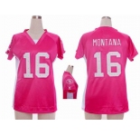 nike women nfl jerseys san francisco 49ers #16 joe pink[draft him ii top]