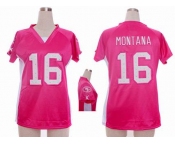 nike women nfl jerseys san francisco 49ers #16 joe pink[draft him ii top]