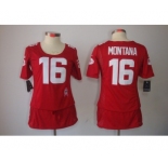 nike women nfl jerseys san francisco 49ers #16 montana red[breast cancer awareness]