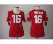 nike women nfl jerseys san francisco 49ers #16 montana red[breast cancer awareness]