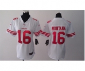nike women nfl jerseys san francisco 49ers #16 montana white[nike]