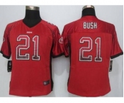 nike women nfl jerseys san francisco 49ers #21 bush red[Elite drift fashion][bush]