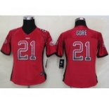 nike women nfl jerseys san francisco 49ers #21 frank gore red[Elite drift fashion]