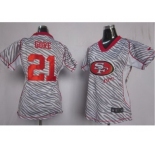 nike women nfl jerseys san francisco 49ers #21 gore [fem fan zebra]