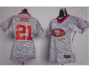 nike women nfl jerseys san francisco 49ers #21 gore [fem fan zebra]