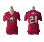 nike women nfl jerseys san francisco 49ers #21 gore field flirt fashion red[nike 2012]