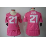 nike women nfl jerseys san francisco 49ers #21 gore pink[breast cancer awareness]