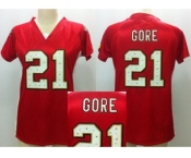 nike women nfl jerseys san francisco 49ers #21 gore red[draft him ii top]
