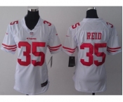 nike women nfl jerseys san francisco 49ers #35 reid white[nike]