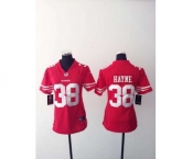 nike women nfl jerseys san francisco 49ers #38 hayne red[nike][hayne]