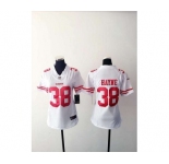 nike women nfl jerseys san francisco 49ers #38 hayne white[nike][hayne]