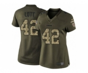 nike women nfl jerseys san francisco 49ers #42 ronnie lott army green[nike Limited Salute To Service]
