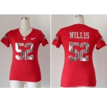 nike women nfl jerseys san francisco 49ers #52 patrick willis red  jerseys