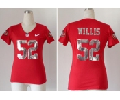 nike women nfl jerseys san francisco 49ers #52 patrick willis red  jerseys