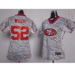 nike women nfl jerseys san francisco 49ers #52 willis [fem fan zebra]