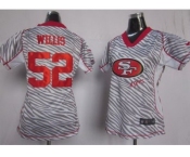nike women nfl jerseys san francisco 49ers #52 willis [fem fan zebra]