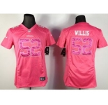 nike women nfl jerseys san francisco 49ers #52 willis pink[nike]