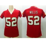 nike women nfl jerseys san francisco 49ers #52 willis red[draft him ii top]