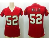 nike women nfl jerseys san francisco 49ers #52 willis red[draft him ii top]