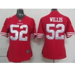 nike women nfl jerseys san francisco 49ers #52 willis red[nike]