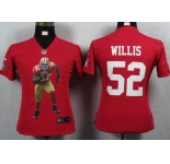 nike women nfl jerseys san francisco 49ers #52 willis red[portrait fashion]