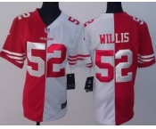 nike women nfl jerseys san francisco 49ers #52 willis white-red[nike split]