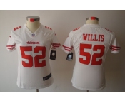 nike women nfl jerseys san francisco 49ers #52 willis white[nike limited]