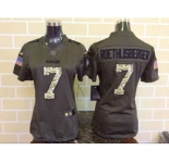 nike women nfl jerseys san francisco 49ers #7 colin kaepernick army green[nike Limited Salute To Service]