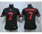 nike women nfl jerseys san francisco 49ers #7 colin kaepernick black[nike impact limited]
