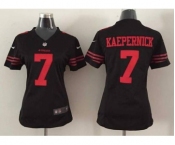 nike women nfl jerseys san francisco 49ers #7 colin kaepernick black[nike]