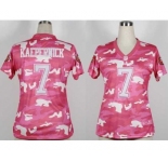 nike women nfl jerseys san francisco 49ers #7 colin kaepernick pink[fashion camo]