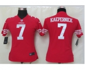 nike women nfl jerseys san francisco 49ers #7 kaepernick red[nike]