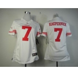 nike women nfl jerseys san francisco 49ers #7 kaepernick white[nike limited]